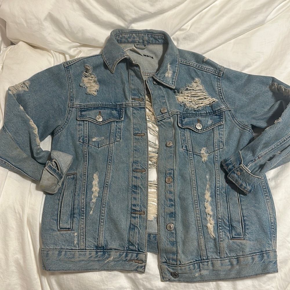 TopShop Distressed denim jacket